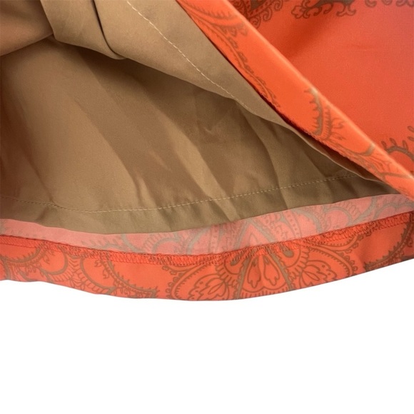 NWT NY&Co Sleeveless Orange and Tan Shift Dress Size XS Fully Lined - Picture 5 of 6